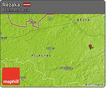 Physical 3D Map of Rēzaka