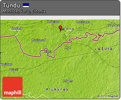 Physical 3D Map of Tundu