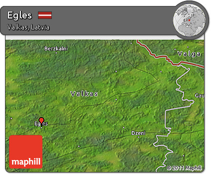 Satellite 3D Map of Egles