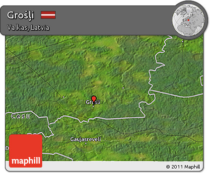 Satellite 3D Map of Grošļi