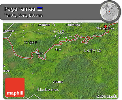 Satellite 3D Map of Paganamaa