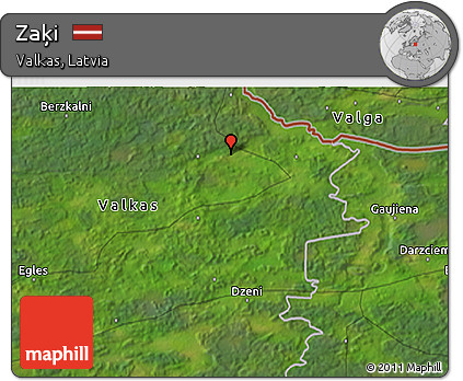 Satellite 3D Map of Zaķi