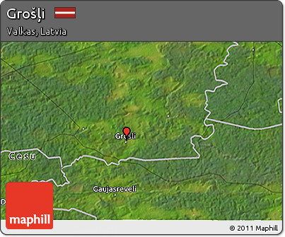Satellite 3D Map of Grošļi