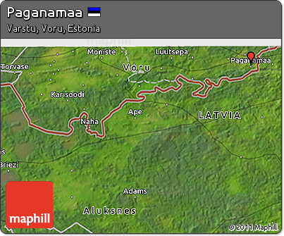 Satellite 3D Map of Paganamaa