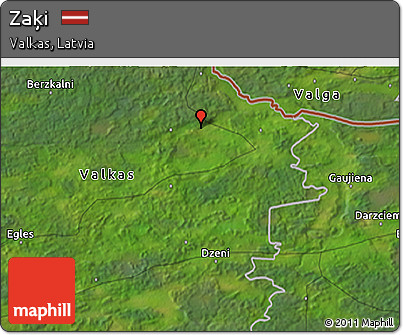 Satellite 3D Map of Zaķi