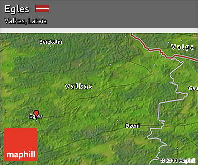 Satellite 3D Map of Egles