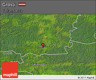 Satellite 3D Map of Grošļi