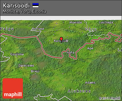 Satellite 3D Map of Karisöödi