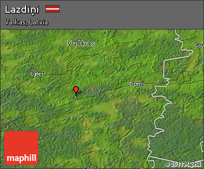 Satellite 3D Map of Lazdiņi