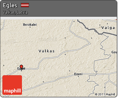 Shaded Relief 3D Map of Egles