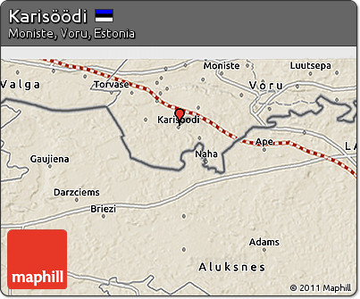 Shaded Relief 3D Map of Karisöödi