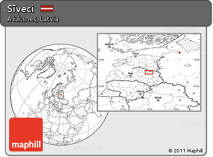 Blank Location Map of Sīveci