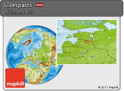 Physical Location Map of Līzespasts