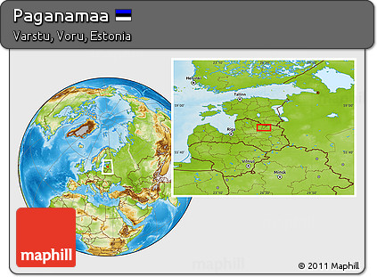 Physical Location Map of Paganamaa