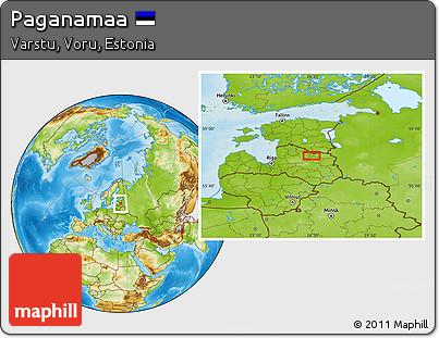 Physical Location Map of Paganamaa