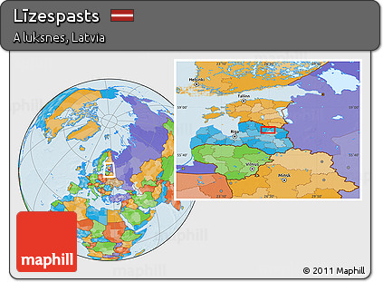 Political Location Map of Līzespasts