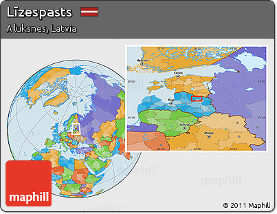 Political Location Map of Līzespasts