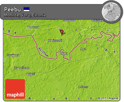 Physical Map of Peebu