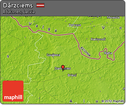 Physical Map of Dārzciems