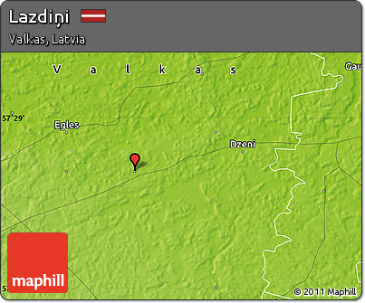 Physical Map of Lazdiņi