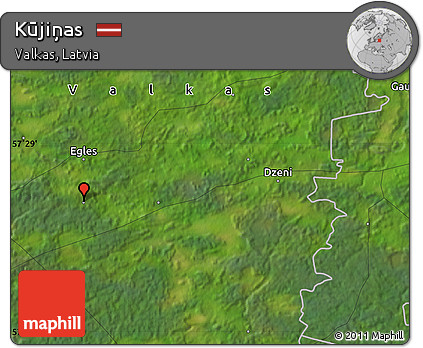 Satellite Map of Kūjiņas