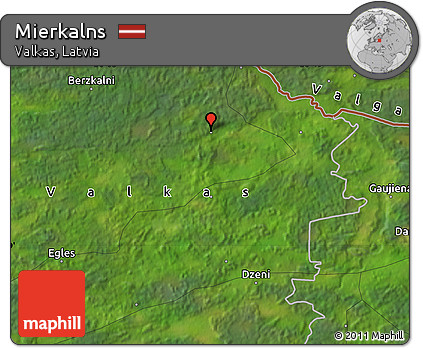 Satellite Map of Mierkalns