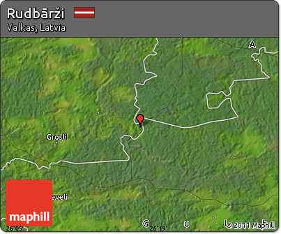 Satellite Map of Rudbārži