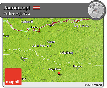 Physical Panoramic Map of Jaundumpi