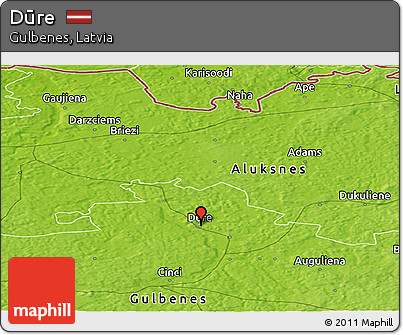 Physical Panoramic Map of Dūre