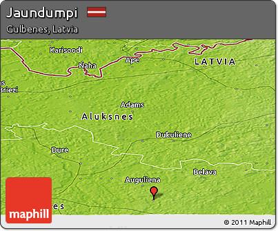 Physical Panoramic Map of Jaundumpi