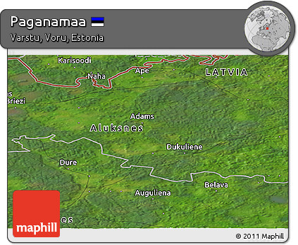 Satellite Panoramic Map of Paganamaa