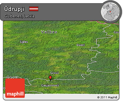 Satellite Panoramic Map of Ūdrupji