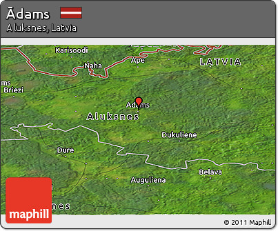 Satellite Panoramic Map of Ādams