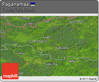 Satellite Panoramic Map of Paganamaa