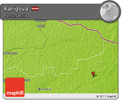 Physical 3D Map of Karigova