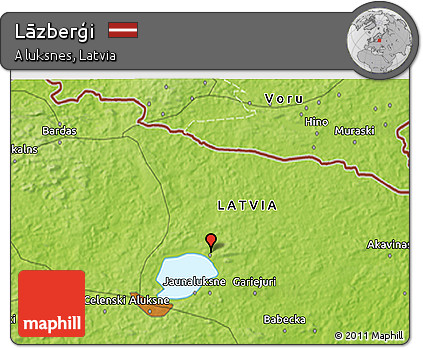 Physical 3D Map of Lāzberģi