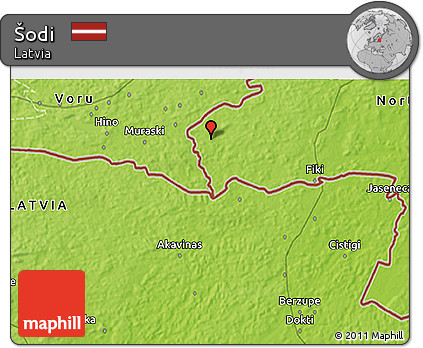 Physical 3D Map of Šodi