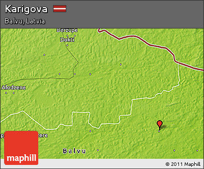 Physical 3D Map of Karigova
