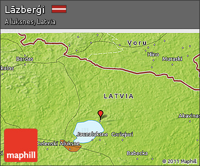 Physical 3D Map of Lāzberģi