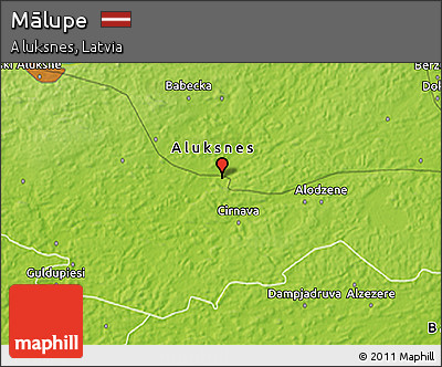 Physical 3D Map of Mālupe