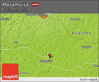 Physical 3D Map of Mežamuiža