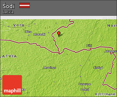 Physical 3D Map of Šodi