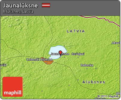 Physical 3D Map of Jaunalūksne