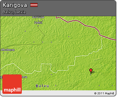 Physical 3D Map of Karigova