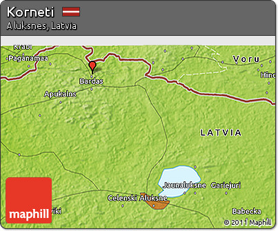 Physical 3D Map of Korneti