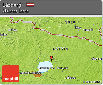 Physical 3D Map of Lāzberģi