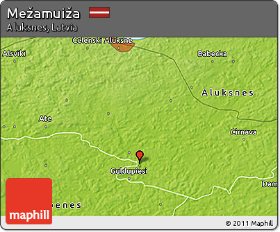 Physical 3D Map of Mežamuiža