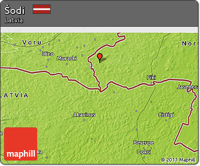 Physical 3D Map of Šodi