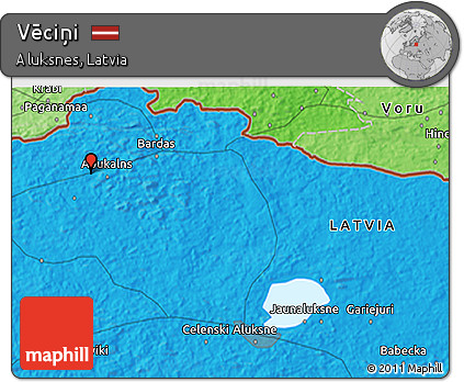 Political 3D Map of Vēciņi