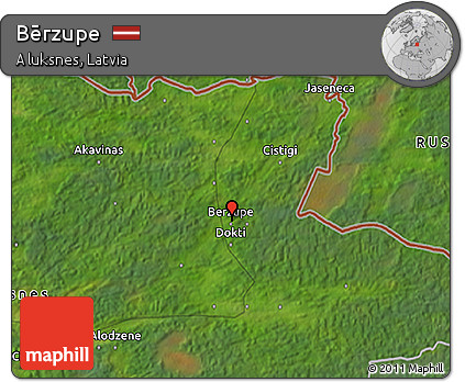 Satellite 3D Map of Bērzupe